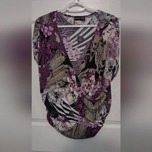 Express Chiffon Floral Blouse
